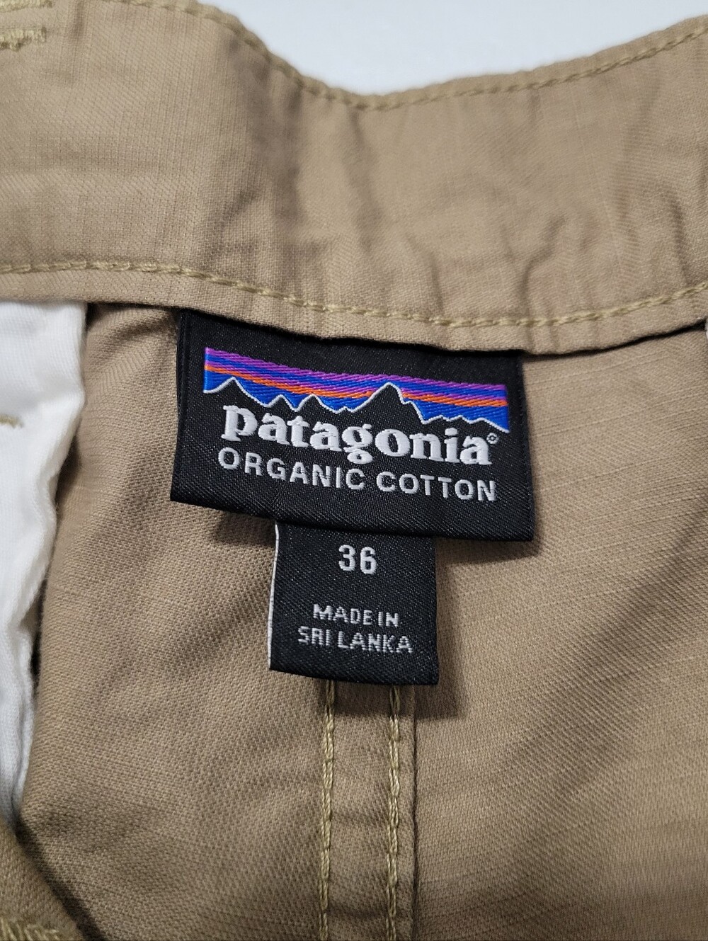Patagonia Men's Lightweight All-Wear Cotton Hemp Shorts 8" Size 36 Mojave Khaki - Picture 7 of 14
